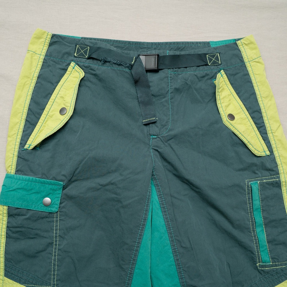 Colorblock Green Cargo Jogger Pants - Unbranded - Picture 9 of 9